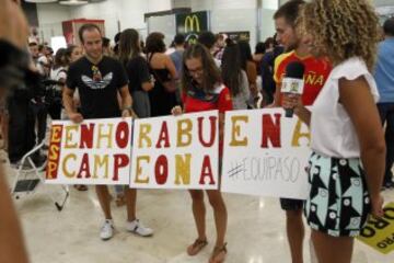 El regreso de los deportistas españoles de Río en imágenes