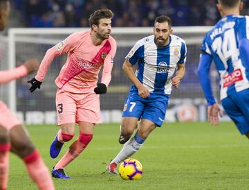 Piqué y Borja Iglesias.