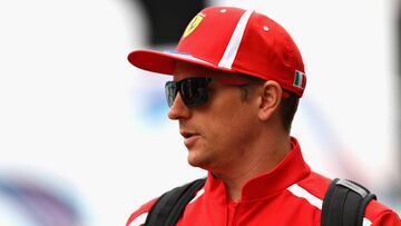 HOCKENHEIM, GERMANY - JULY 21:  Kimi Raikkonen of Finland and Ferrari walks in the Paddock before final practice for the Formula One Grand Prix of Germany at Hockenheimring on July 21, 2018 in Hockenheim, Germany.  (Photo by Dan Istitene/Getty Images)