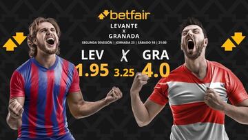 Levante UD vs. Granada FC: horario, dónde ver, pronósticos y clasificación