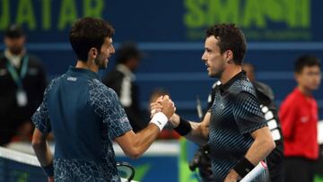 Bautista ha ganado a Djokovic dos veces este año: "Esas victorias sirven pero no suman"