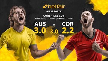 Australia vs. Corea del Sur: horario, TV, estadísticas, cuadro y pronósticos