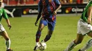 <b>SIGUE MARCANDO.</B> El delantero camerunés Eto'o ha marcado en los dos partidos que ha disputado con la camiseta del Barcelona.