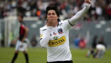 Jaime Valdés celebra la anotación que le convirtió a Antofagasta.