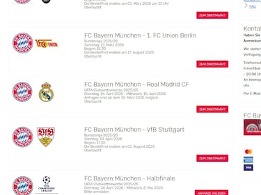 El Bayern vendió entradas para el Madrid… sin clasificarse