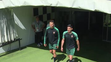 Último entreno de la Portugal de Cristiano antes de la final