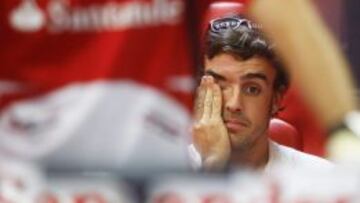 Alonso, cariacontecido.