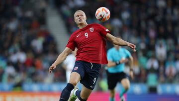 Soccer Football - UEFA Nations League - Group H - Slovenia v Norway - Stozice Stadium, Ljubljana, Slovenia - September 24, 2022 Norway's Erling Braut Haaland in action REUTERS/Antonio Bronic