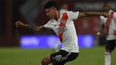 Jorge Carrascal durante un partido con River Plate.