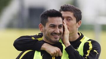 Gündogan y Lewandowski, en el Borussia Dortmund.