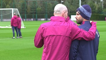 Agüero vuelve a entrenarse con el City tras su accidente de tráfico