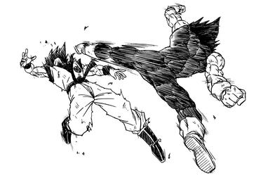 Toyotaro de ‘Dragon Ball Super’ ilustra el combate más brutal entre Goku y Vegeta