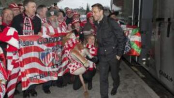 PURO SENTIMIENTO. Carlos Gurpegui, que llegó al Athletic desde el Izarra, es uno de los estandartes del club rojiblanco.