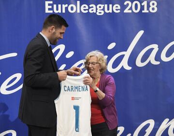 Felipe Reyes y Manuela Carmena. 