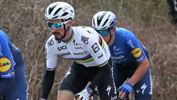 Julian Alaphilippe, en plena competición.