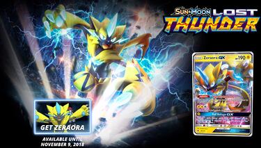 Sol y Luna-Truenos Perdidos del Juego de Cartas de Pokémon ya está disponible