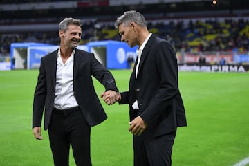 Diego Cocca y Fernando Ortíz previo al América vs Atlas en el 2022