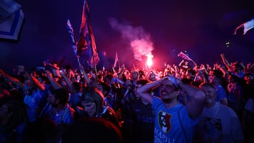 Atención al momento en que gol de Lukaku hizo explotar Nápoles