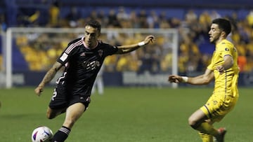 El futbolista Carlos Isaac, durante un partido con el Albacete.