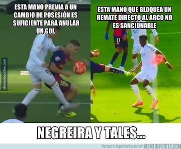 Robo, atraco... Los memes m¨¢s divertidos del Cl¨¢sico