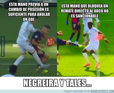 Robo, atraco... Los memes más divertidos del Clásico