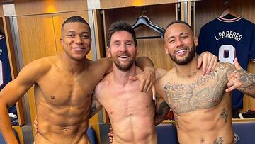 29/09/21 PARTIDO CHAMPI9ONS LEAGUE GRUPO A FASE DE GRUPOS ESTADOI PARQUE DE LOS PRINCIPES
PARIS SAINT GERMAIN PSG - MANCHESTER CITY
VESTUARIO ALEGRIA MBAPPE MESSI NEYMAR
PUBLICADA 30/09/21 NA MA23 3COL