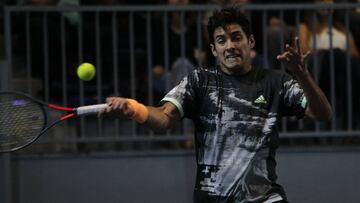 Tenis Amistoso entre Garin y Jarry en Arena Monticello
Se enfrentan en partido amistoso las dos mejores raquetas nacionales Nicolas Jarry y Cristian Garin
En la foto Garin
13/09/2019
Jorge Loyola/Photosport