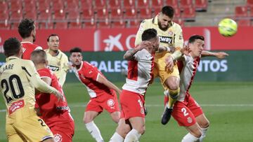 El Espanyol lo intentó todo ante el Girona en Montilivi.
