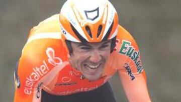 <b>MERITORIO. </b>Markel Irizar, durante la etapa de ayer.