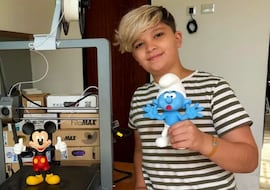 Ciro, niño de 12 años, ahorra para comprar una impresora 3D y monta su primer negocio: “La idea es hacer piezas a pedido”