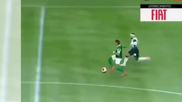 Richard Ríos y sus jugadas ante Memphis Depay