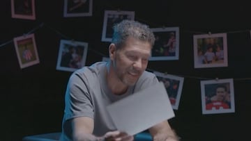 Frame de la entrevista de Simeone con DAZN.