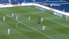 Sarabia nubla los goles de Neymar y Mbappé con su volea