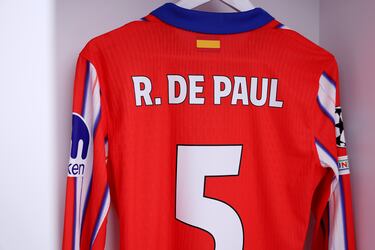 Camiseta del jugador del Atlético de Madrid, Rodrigo De Paul.