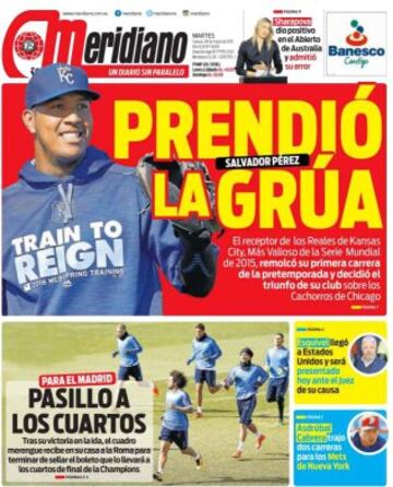 Portadas de la prensa mundial