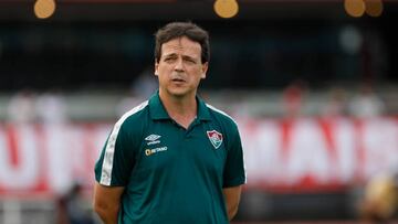 SAO PAULO, BRAZIL - JULY 17: Fernando Diniz head coach of Fluminense looks on during the match between Sao Paulo and Fluminense as part of Brasileirao Series A 2022 at Morumbi Stadium on July 17, 2022 in Sao Paulo, Brazil. (Photo by Ricardo Moreira/Getty Images)