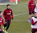 Normalidad en el entreno a pesar del caso Lucas Hernández