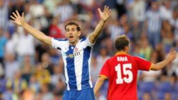 Stuani, jugador del Espanyol, durante el partido contra el Getafe.