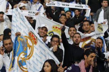 Gran ambiente en el Stade de Marrakech. 