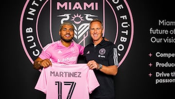 El conjunto de David Beckham le realizó una bienvenida especial a Josef Martínez, quien disfrutó el gesto en Lockhart Stadium.