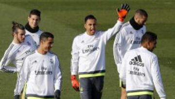 Entrenamiento del Real Madrid.