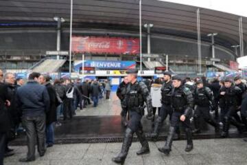 Fuertes medidas de seguridad en los alrededores de Saint Denis. 