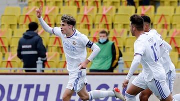 24/11/21 PARTIDO UEFA YOUTH LEAGUE SHERIFF TIRASPOL REAL MADRID FILIAL
GOL 0-1 BRUNO IGLESIAS