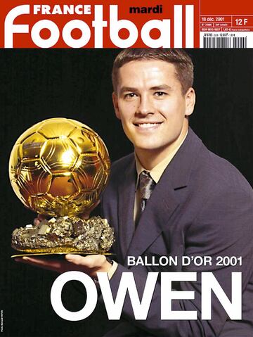 Owen pasó a la historia del fútbol de su país por ser el cuarto jugador inglés en ganar el Balón de Oro, tras Stanley Matthews, Bobby Charlton y Kevin Keegan.