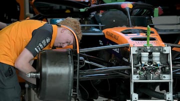 McLaren MCL39 de Oscar Piastri. Sao Paulo, Brasil. F1 2025.