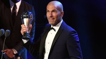 Zidane, en la gala The Best.