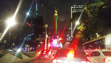 El monumento histórico donde tradicionalmente se festejan los triunfos de la Selección Mexicana y el pase al Mundial, lució vació después de la victoria ante Panamá.