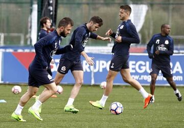 Deportivo in training today.