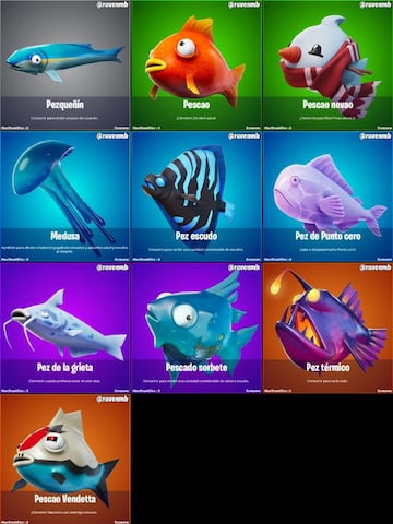 Estos son los diez distintos tipos de peces de la Temporada 5