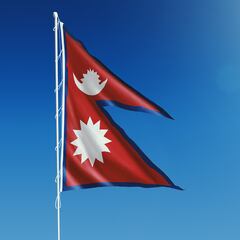 Las únicas tres banderas de países que no tienen forma rectangular